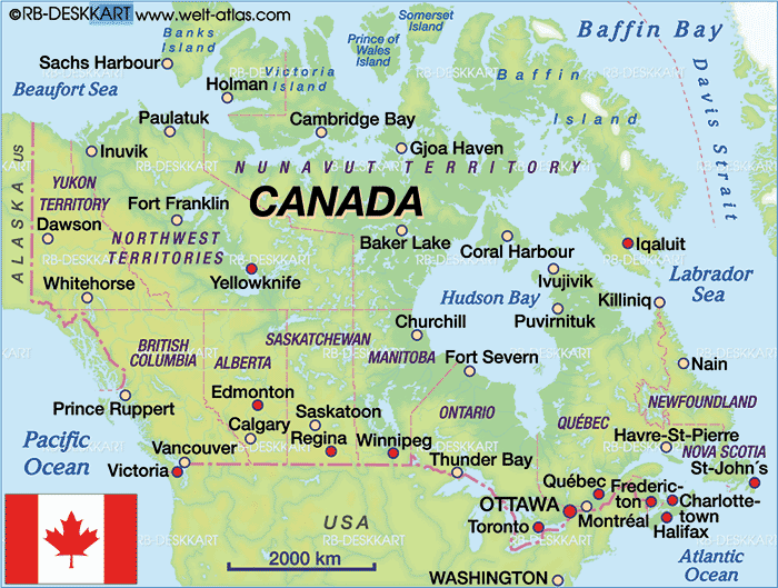 Map of Cambridge Bay