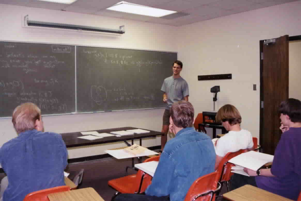 Martin at the board